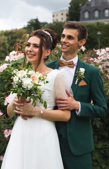 mariage champêtre à Paris, style naturel et lumineux