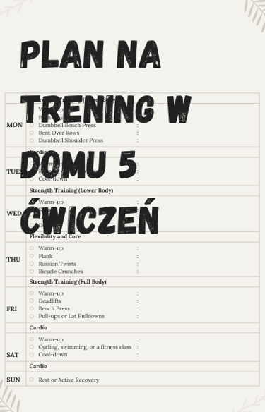Trening na odchudzanie 5 ćwiczeń