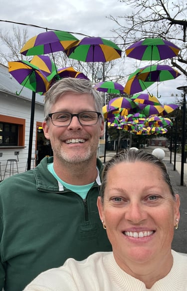 nick and eden in downtown Ocean Springs, MS