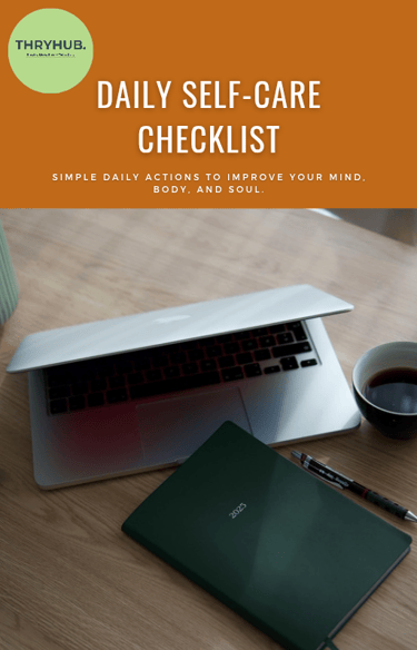 Printable: Daily Self-Care Checklist
