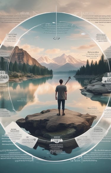 Lebensrad Reflexion IKIGAI Purpose