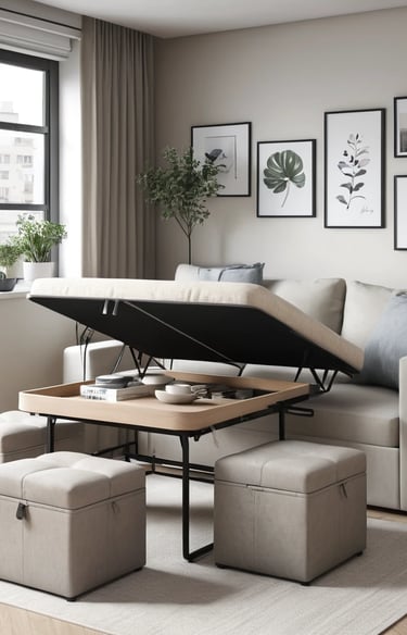 Large Square Ottoman Coffee Table