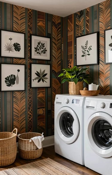 Vintage Wallpaper Peel and Stick Black Floral Wallpaper