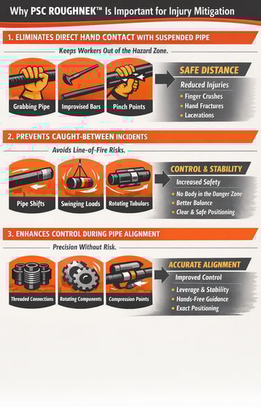 PSC ROUGHNEK Push-Pull Pole™ | Oilfield Push Pull Tool for Rig Floor Pipe Handling