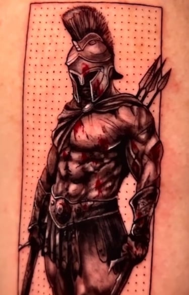 Tatuaje espartano micro realismo – tatuador en Valencia