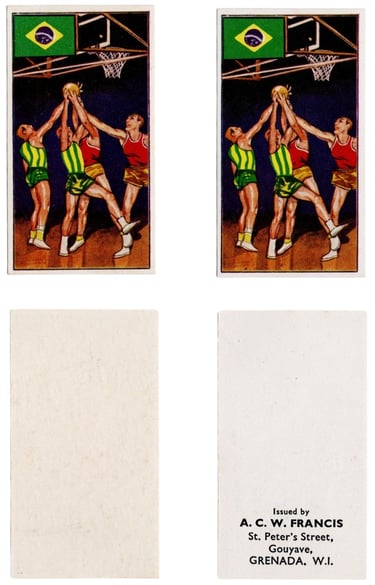 1962 A.C.W. Francis West Indies Tobacco Basketball Cards