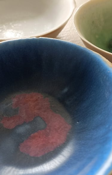 The Eden Holistic Health Studio, Gift Shop, Handmade Ceramic Stoneware Trinket Dishes.