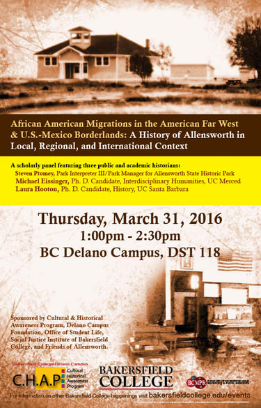 Flyer - African American Migrations in the American Far West & U.S.-Mexico Borderlands