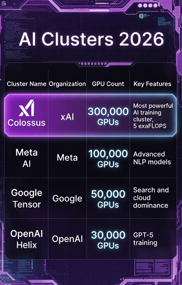 xAI Colossus supercomputer 2026 – 300,000+ Nvidia GPUs cluster, Grok 5 training, Memphis data center