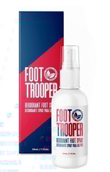 Foot Trooper spray bottle - Foot hygiene product review Mexico