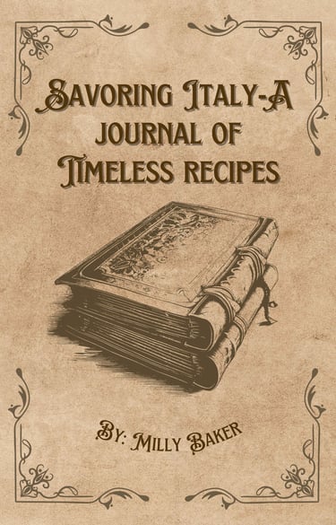 Savoring Italy-A Journal of Timeless Recipes: A Vintage-Style Notebook for Your Homemade Italian Rec