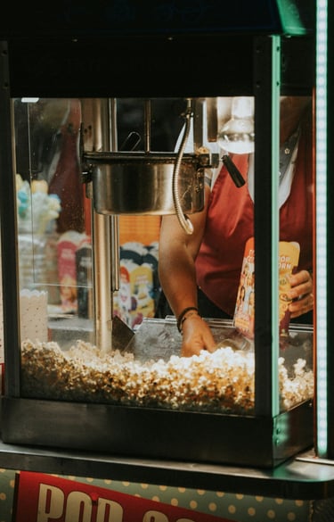Popcorn cart rental in KL , Selangor , Klang Valley, Ipoh , Melaka, Johor and Penang Malaysia