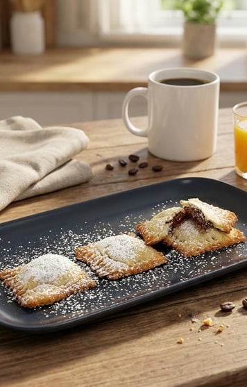 Puff pastry Gluten free cookies with chocolate cream recipe