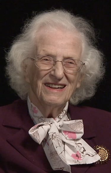 Nancy Grace Roman all'età di 88 anni (da un video prodotto dalla NASA).