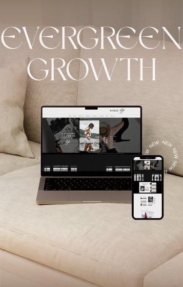 Email automation dashboard on laptop with sequence timeline and tags, plus Zapier workflow linking f