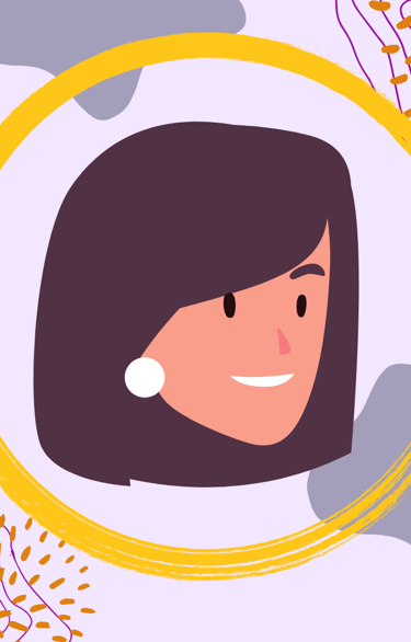 a graphic of a woman