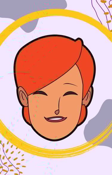 a graphic of a woman