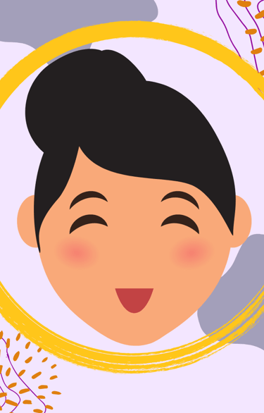 a graphic of a woman