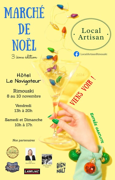 Affiche du Marché de Noël en 2024