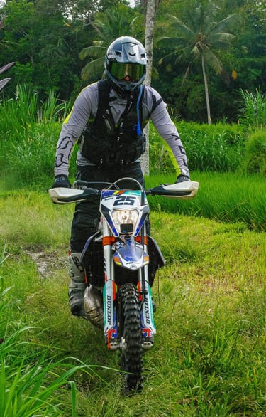 Bali volcano dirt bike tour start from Ubud