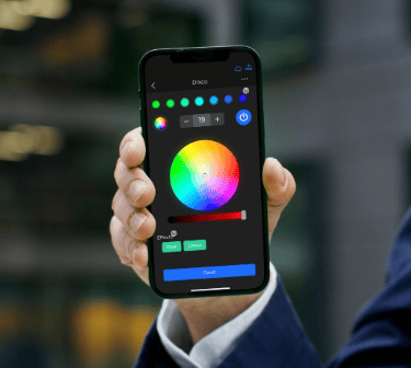A screen shot of our mobile app