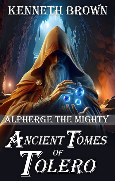 Alpherge the Mighty must rescue a wizard and find the Ancient Tomes of Tolero. Action and Adventure