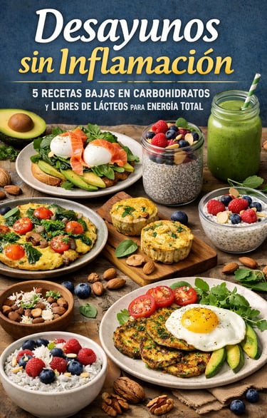 Desayunos sin inflamación con recetas bajas en carbohidratos y sin lácteos, incluyendo huevos con ag