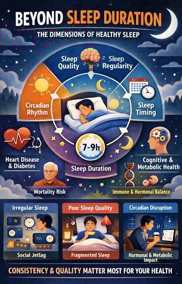 Beyond the Clock: 5 Core Dimensions of Sleep Health & Disease Risk