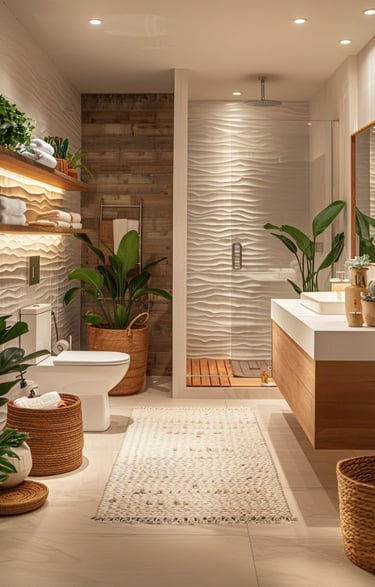 estetik ve işlevsel banyo dekorasyonu