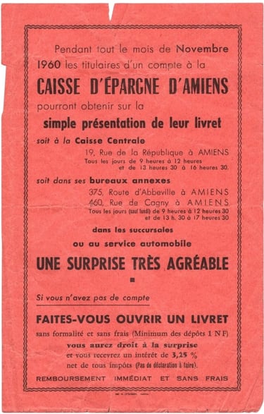 Vintage Sports cards pack original from savings bank in France