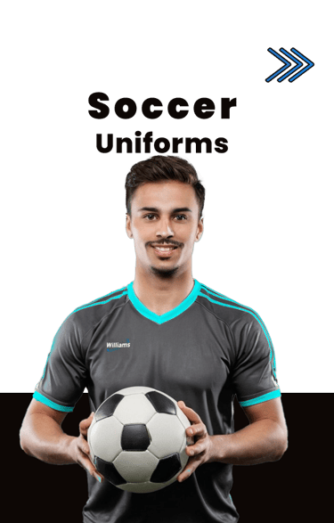 a man in a soccer uniform holding a soccer ball