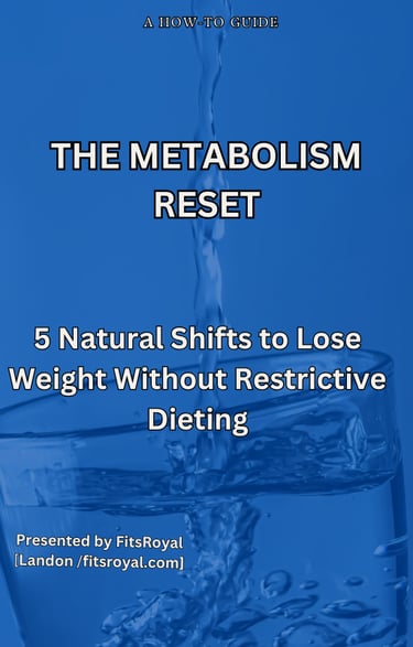 a glass of water with the words, the meta bolistm reset reset