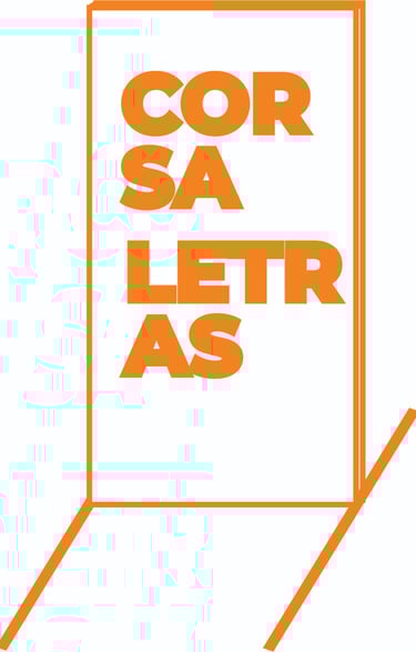 cartel de pie