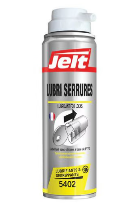 Lubrifiant sec anti corrosion de marque JELT modèle Lubri Serrures