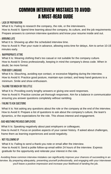 a common interview interview guide for a job interview