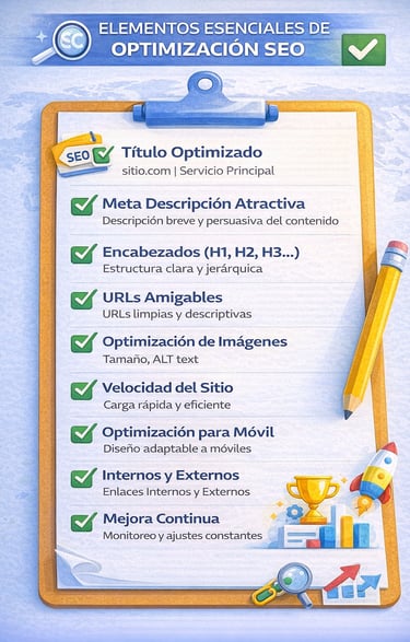 Checklist completo de optimización SEO básica para principiantes