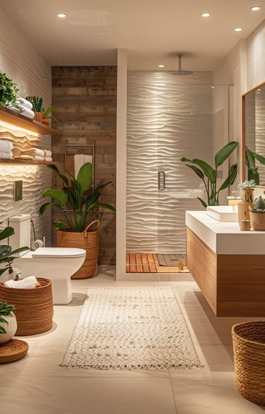 estetik ve işlevsel banyo dekorasyonu