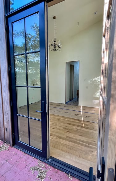 primary suite balcony doors