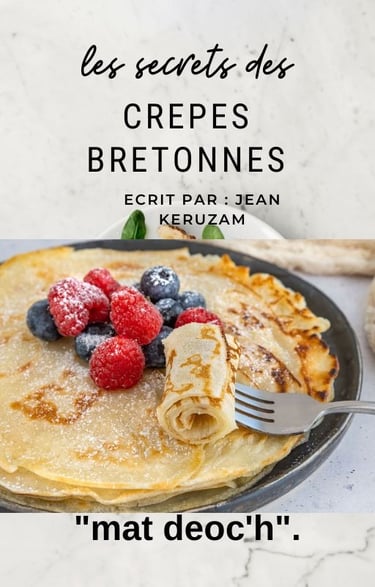 couverture de l'ebook les secrets des crêpes bretonne