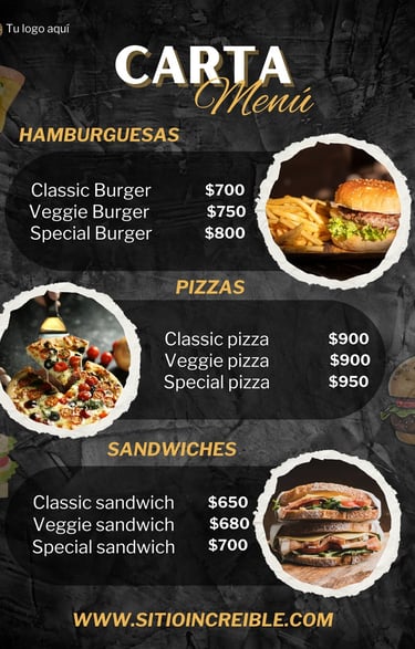 AvantiRed fabrica cartas menu personalizadas