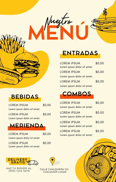 AvantiRed fabrica cartas menu vertical personalizadas