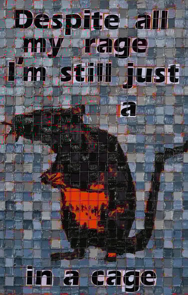 Henk Tieten Art Rat in a Cage