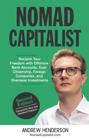 Cover of "Nomad Capitalist" by Andrew Henderson on global citizenship and offshore wealth.