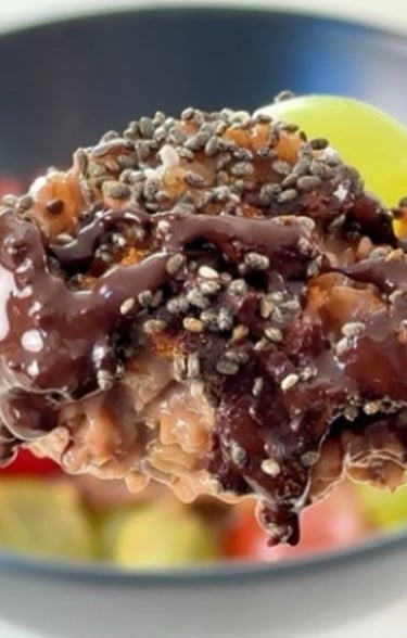 Vegeterian chocolate porridge