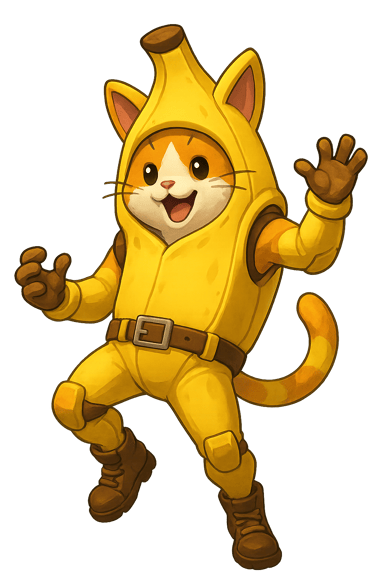 a cat in a yellow costume with a yellow jacket