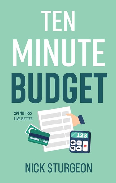 ten minute budget book written by author nick sturgeon