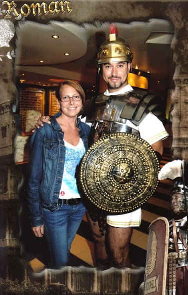Lady found a gladiator on the ship