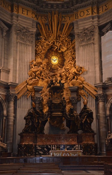 The Apse of St. Peter's Basilica at Vatican City