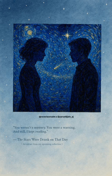 The Moon Doesn't Write Back | Promotional post | Reverie's Realm instagram | Aarushi Jain Writes