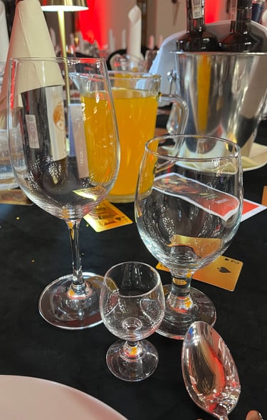 The drinks arrangement